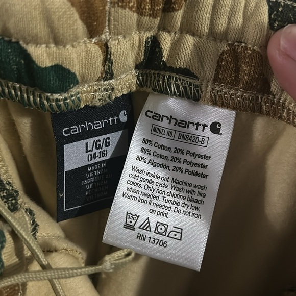 Carhartt sweatpants NWT size L 14/16 - Picture 5 of 7